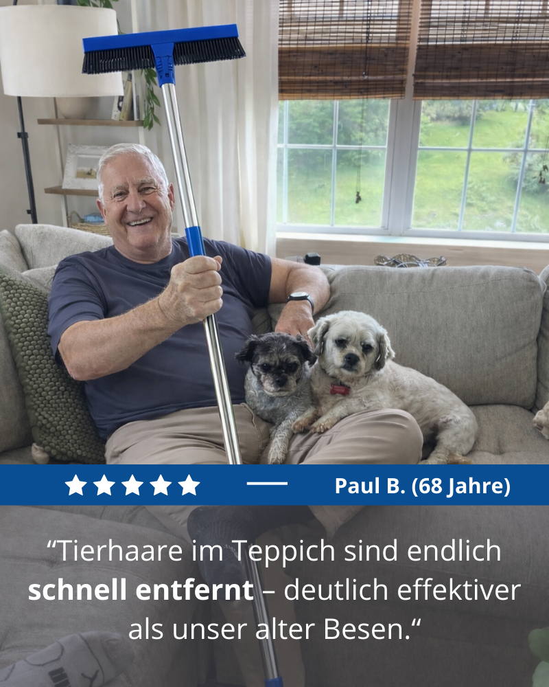 ProClean 3-in-1 Gummibesen mit Teleskopstiel